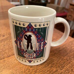 Vintage Genuine Antique Golfer Humor Themed Coffee Cup Mug 1992 by Laid Back Ent